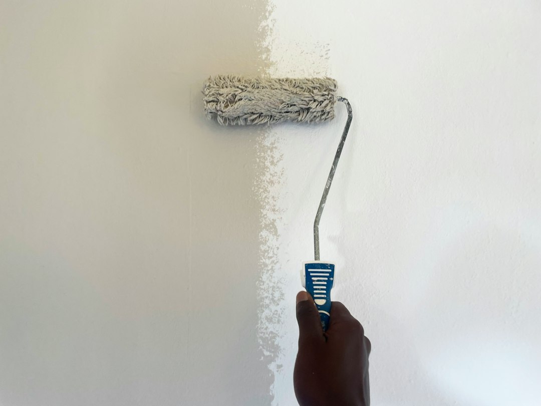 Guía de Tacos y Fijaciones: Cómo Anclar Cargas Pesadas en Pladur y Ladrillo: a person using a paint roller to paint a wall
