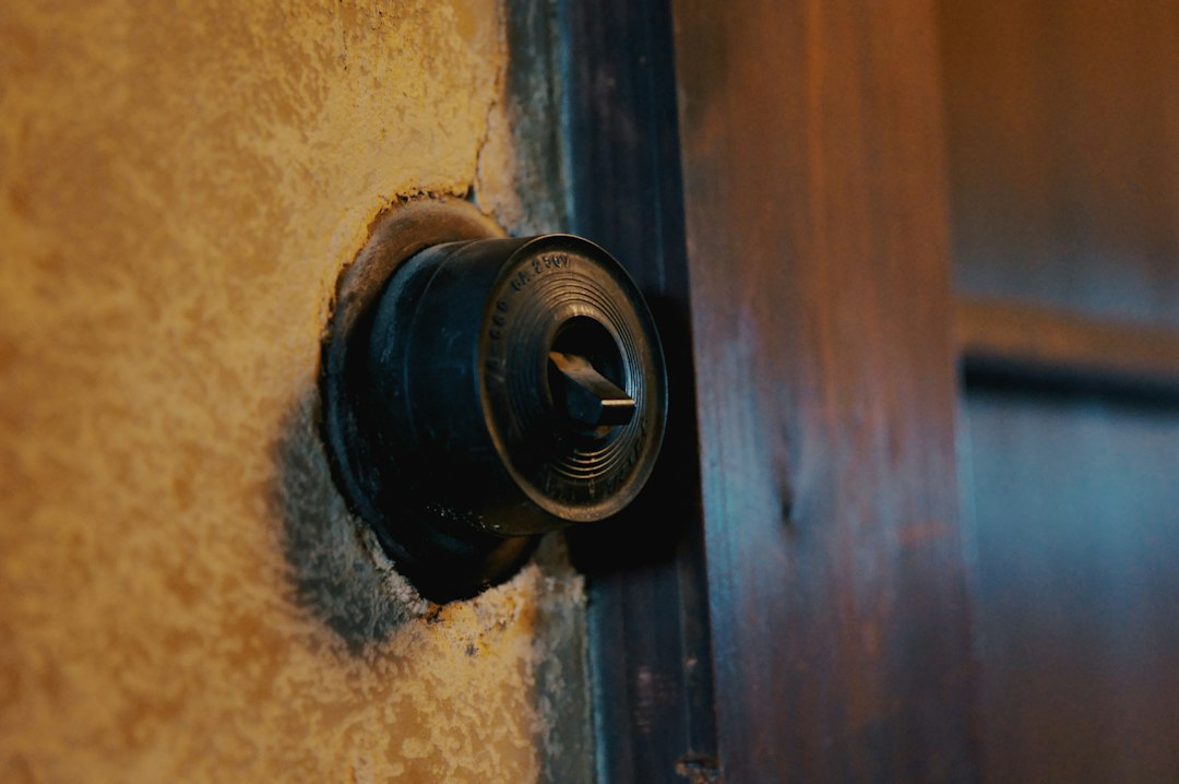 Cómo Ajustar las Bisagras de Cazoleta en Muebles de Cocina y Armarios: black round metal on brown wooden door